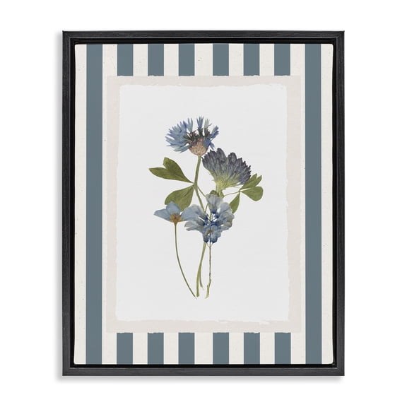 Stupell Industries French Country Summer Memories Flowers Black Floating Frame Canvas Art, 17 x 21, by Val Rhodes