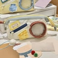 thumbnail image 4 of YIMWNYI Cute Food-Themed Pencil Case, Large Capacity Zipper Pencil Pouch with Color Block Design for Stationery, Cosmetics, and Small Items, Portable and Stylish Pencil Bag, 4 of 7