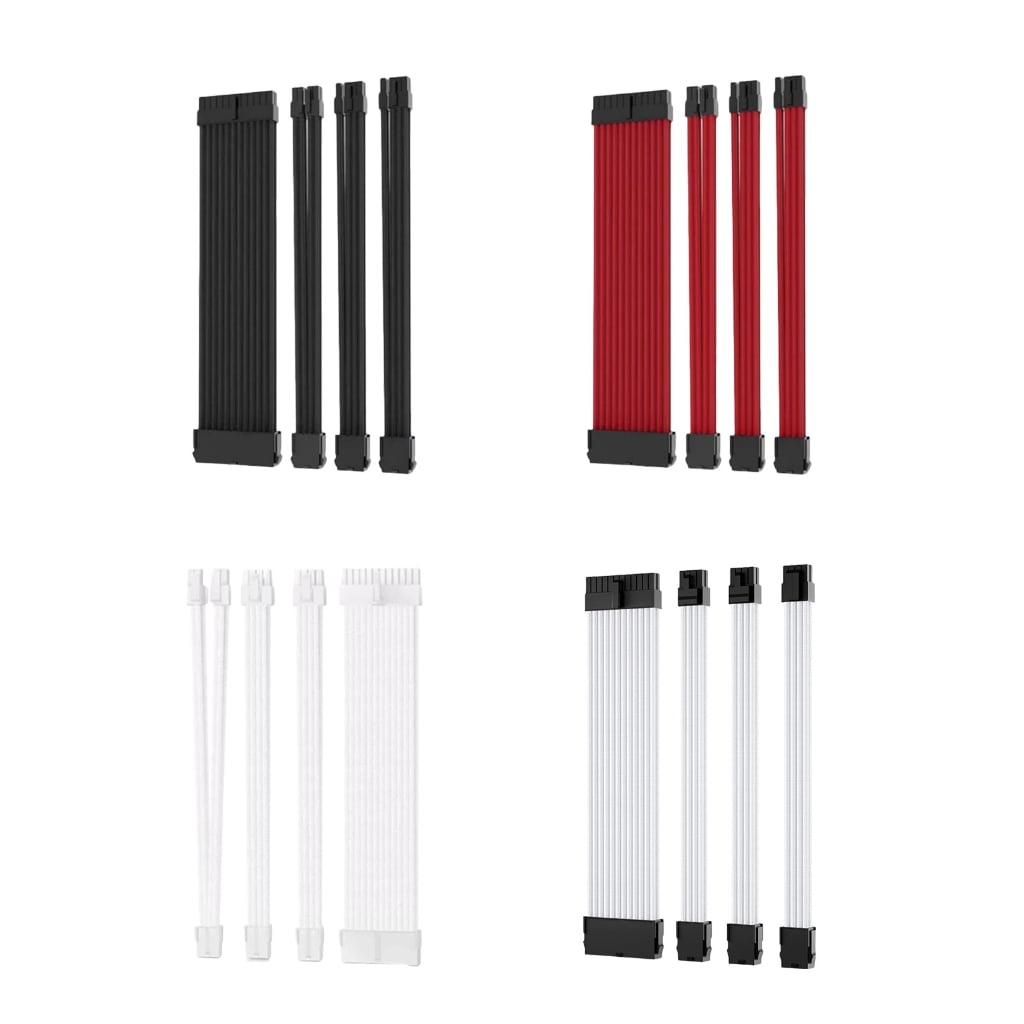 PatungKu ATX24Pin Power Extension Cable Set 1x24Pin/1x8Pin(4+4)CPU /2x8Pin(6P+2P) PCIE