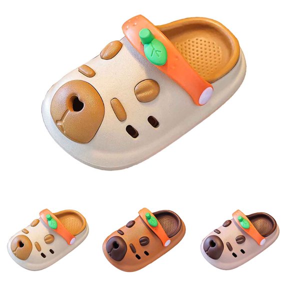 CAIXIA Toddler Cute Garden Clogs Breathable Toddler Girls Sandals For Casual Outdoor Summer School On Lightweight Durable Footwear Ages 2 to 10,White