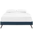 thumbnail image 2 of Pemberly Row Fabric Upholstered/Solid Wood Frame Full Platform Bed in Azure, 2 of 5
