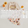 thumbnail image 3 of mgoYE Baby Girl Thanksgiving Day Long Sleeve Shirts with Flare Pants 2Pcs Kids Toddler Girl Thanksgiving Outfits, 3 of 8
