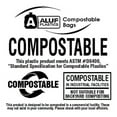 thumbnail image 4 of Aluf Plastics - 100% Biodegradable Bags, 12-16 Gal, .85 Mil, 24"x33", 100 Count (4 Rolls of 25), 4 of 5