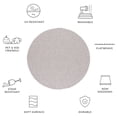 thumbnail image 6 of Safavieh Courtyard Mitre Geometric Indoor/Outdoor Area Rug, Beige, 6'7" x 6'7" Round, 6 of 10
