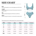 thumbnail image 6 of Wukai Turtle Women's Bikini Set Two Piece,wimsuit High Waisted V Neck Twist Front Adjustable Spaghetti Straps Bathing Suit-XX-Large, 6 of 7
