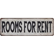 ROOMS FOR RENT Vintage Look Rustic 6x18 Metal Sign Chic Retro 206180035149