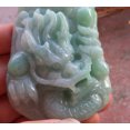thumbnail image 2 of Certified Hand Carved Green Natural Myanmar Burma Grade A Jade jadeite Dragon Pendant Necklace, 2 of 8