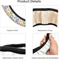 thumbnail image 3 of Black Leopard Cheetah Steering Wheel Cover for Women Girls, Anti-Slip High Elastic Breathable Soft Rubber Car Steering Wheel Cover, Universal 15 Inch Fit for Cars, Auto, SUVs, 3 of 6