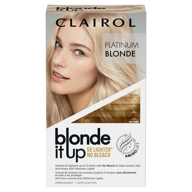 Tinte para el cabello Clairol Blonde It Up Permanent Platinum, paquete de 1