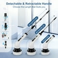 thumbnail image 3 of Electric Spin Scrubber, Cordless Cleaning Brush with Long Handle & 9 Replaceable Heads, Power Shower Scrubber for Bathroom, Bathtub & Tile Floor, 3 of 10