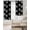 Black Dark Gray, variant on Pet Paw Printed Blackout Curtains 45 Inches Long, Kitchen Black Out Window Treatments, Modern Dog Footprints Black Grey Thermal Insulated Lined Drapes for Small Window with Grommet 42"x45"