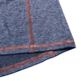 thumbnail image 4 of Men's Casual Shirt Short Sleeve Polycotton Button Pullover Round Neck Solid Color Casual Daily Streetwear Beach Vacation | Zenithor,Blue S, 4 of 9