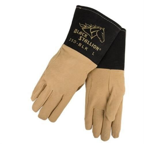 Revco Black Stallion 25DBLK Premium Deerskin TIG Welding Gloves, Small