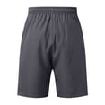 thumbnail image 5 of Kureaily Mens Casual Shorts Draw Rope Summer Beach Shorts Leather Label, 5 of 7