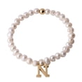 thumbnail image 1 of Pulseras Mujer de Perlas con Iniciales Oro 18k LuckyLy, Modelo Galia blanco UNITALLA, 1 of 6