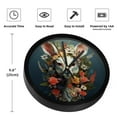 thumbnail image 3 of Floral Animal 9.8 Inch Silent Non-Ticking Round Digital Wall Clock, Battery Operated, Easy-to-Read Clock for Bedroom Living Room Kitchen Bathroom Decoration, 3 of 6