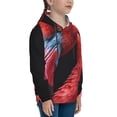 thumbnail image 3 of Daiia Closeup Red Flamingo Portrait for Boys Fashion Hoodies & Sweatshirts with Kangaroo Pocket,Hooded Sweatshirt for Kid, Breathable& Moisture Wicking-Small, 3 of 6