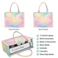 thumbnail image 2 of Large Capacity Tote Bag,Dreamy Pastel Sky Handbag Fashion Luxury Tote Bag,15.7"x13"x 5.1" Inches,Laptop Compatible, 2 of 6