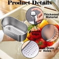 thumbnail image 5 of Stainless Steel Sink Drain Strainer Basket, Multifunctional Hanging Sink Strainer Drain Basket, Kitchen Sink Food Waste Strainer and Vegetable Cleaner, 5 of 5