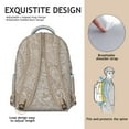 thumbnail image 5 of Vibrant Paisley Campus Bag - Unique Paisley Gift for Students, Lightweight & Comfortable, Roomy for Textbooks & Notebooks, 5 of 6