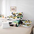 thumbnail image 5 of YST 7Pcs Western Cow Comforter Set, Full Size, Cow Print Sunflower Decor, Polyester, Bed in a Bag, 5 of 5
