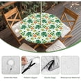 thumbnail image 4 of Round Patio Table Cover with Umbrella Hole Trendy St Patricks Day Tablecloth for Round Bistro, Dining Table Easy Install Outdoor Table Cover with Elastic for Backyard, Terrace, Camping, 4 of 5