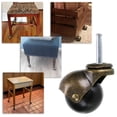 thumbnail image 3 of Paquete de 8 Ruedas Giratorias de 2 Pulgadas con Vástago de Bola con Enchufes, Rueda Giratoria Vintage para Muebles, Sofá, Silla, Gabinete, 3 of 5