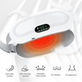 thumbnail image 3 of Heating Pad for Menstrual Cramps Relief  Portable Cordless Heating Pad for Stomach  3-Speed Temperature Adjustment and 4-Speed Massage Modes  Back and Belly Heating Pad for Women(White), 3 of 6