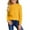 Yellow, variant on Girls Long Sleeve Ribbed Knit Pullover Sweater Classic Crewneck Casual Soft Lightweight Top for Kids Youth