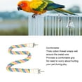 thumbnail image 3 of Bird Rope Perch, Built In Wire Bendable Bird Swing Perch Toy Comfortable Grip  Cotton Rope Perch Easy To Use Climbing Bird Rope Toy For Cockatiels, 3 of 8
