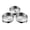 Silver, variant on Egg Steamer for Poached Eggs – Stainless Steel 3 Cup Egg Poacher Set with Pan Rack and Handle Heart and Round Shapes Durable Kitchen Gadget for Perfectly Poached Eggs Everyday