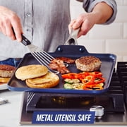 Blue Diamond 11″ Ceramic Nonstick Griddle – Toxin-Free, Dishwasher, Oven, and Metal Utensil Safe
