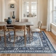 thumbnail image 3 of Bloom Rugs Washable Non-Slip 8x10 Rug - Blue Traditional Oriental Area Rug for Living Room, Bedroom, Dining Room, and Kitchen - Exact size: 8' x 10', 3 of 9