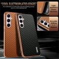 thumbnail image 4 of Allytechgroup Compatible with Samsung Galaxy S25 Ultra Case, Slim Lightweight Hard PC Soft TPU Shockproof and Anti-Scratch Precise Cut-Outs Comfortable Grip for Samsung Galaxy S25 Ultra, Brown, 4 of 8