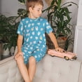 thumbnail image 4 of Fotbe Healthy And Ill White Teeth Pijama Estampada de 2 Piezas para Niños – Ropa de Dormir de Manga Corta Cómoda para Niños y Niñas, Camiseta y Shorts de Algodón-3X-Large, 4 of 6