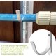 thumbnail image 1 of Juego de 2 ganchos de fijación para postes de piscina - Aluminio - Adecuado para postes de piscina. LingWen 9024715666659, 1 of 1