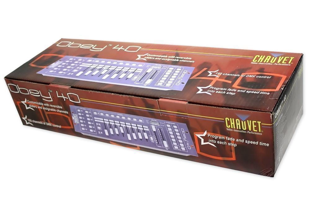 Chauvet DJ OBEY40 Universal DMX-512 Light Controller+(2) FREE 10' Foot DMX Cable