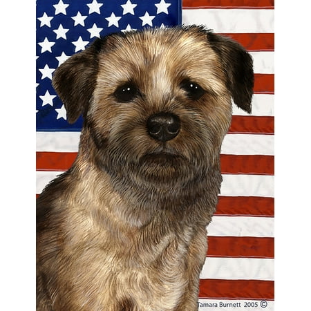 Border Terrier - Best of Breed Patriotic II Garden