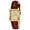 1-RedGold, variant on Bomieux Watches for Woman Dainty Elegant Womens Watches with Leather Strap Classic Vintage Retro Square Ladies Quartz Watches Gifts for Women
