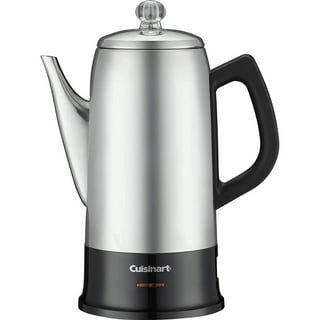 Eurolux Percolator Coffee Maker Pot - 9 Cups | Durable Stainless Steel Material | Brew Coffee on Fire, Grill or Stovetop | No Electricity, No Bad