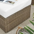thumbnail image 7 of Modway Convene Outdoor Patio Outdoor Patio Ottoman in Cappuccino White, 7 of 7