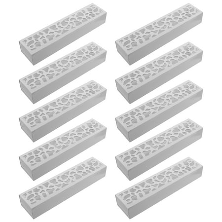 

Etereauty 10pcs Rectangular Macaron Box Cookies Paper Box Dessert Packing Boxes for Bakery