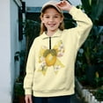 thumbnail image 2 of Chririnla Bow Tie Lemon Kids House Sweatshirt Quarter Zip Up Pullover Sweatshirts Cozy Comfy Casual for Home Wear Size 13-14, 2 of 7