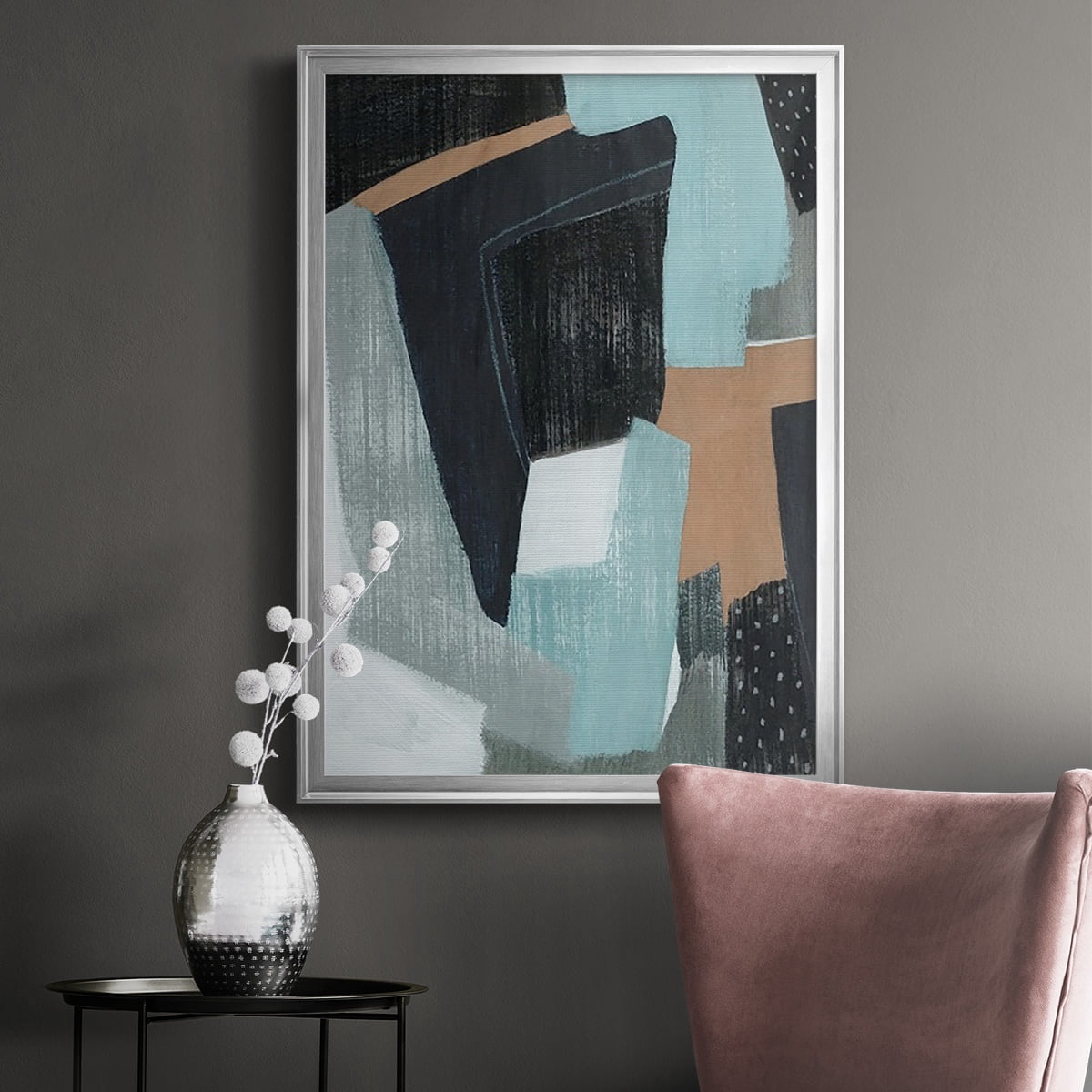 Tangerine Lagoon II Premium Framed Print, in Gold, Black, or Silver - Ready to Hang