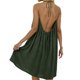 thumbnail image 3 of Vestido de Verano Casual de Mujer Cuello Redondo Mini Vestido sin Mangas Sólido Vestido sin Mangas para Mujeres Moda Casual, 3 of 6