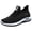 Black -BE05, variant on Domzle Women's Slip On Walking Shoes Wide Cushion Running Tennis Shoes with Arch Support Insole, Non Slip for Nursing Workout Gym Athletic Fashion Pink