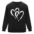 thumbnail image 6 of WREESH Mens Valentines Sweatshirts Graphic Oversized Sweatshirts Loose Casual Heart Printed Round Neck Pullover Tops Spring Shirt Black, 6 of 6