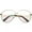 Gold / Clear, variant on Oversize Classic Metal Aviator Eye Glasses With Clear Teardrop Lens 62mm (Silver / Clear)