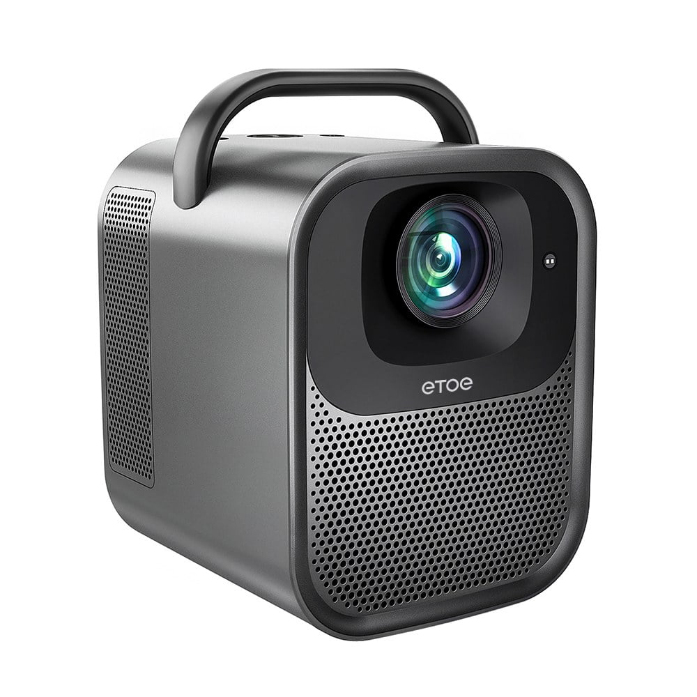 Projector with 1300 ANSI Lumen, Native 1080P, Built-in Google TV, Auto Focus & Auto Keystone Correction, 2*10W Speakers – US Plug--ETOE Seal Pro