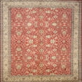 thumbnail image 1 of Ahgly Company Machine Washable Indoor Square Traditional Brown Area Rugs, 5' Square, 1 of 7